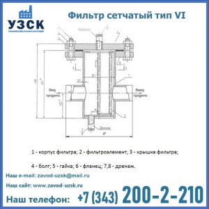 Фильтр сетчатый ФС по Т-ММ-11-2003 в Стерлитамаке
